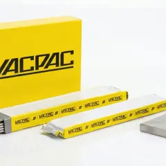 Elektrody zasadowe do spawania stali nierdzewnej. Opakowanie Vacpac i akcesoria.