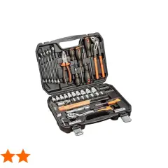 Zestaw narzędzi NEO TOOLS, co to za firma? To solidny zestaw kluczy nasadowych, śrubokrętów i szczypiec w poręcznej walizce.