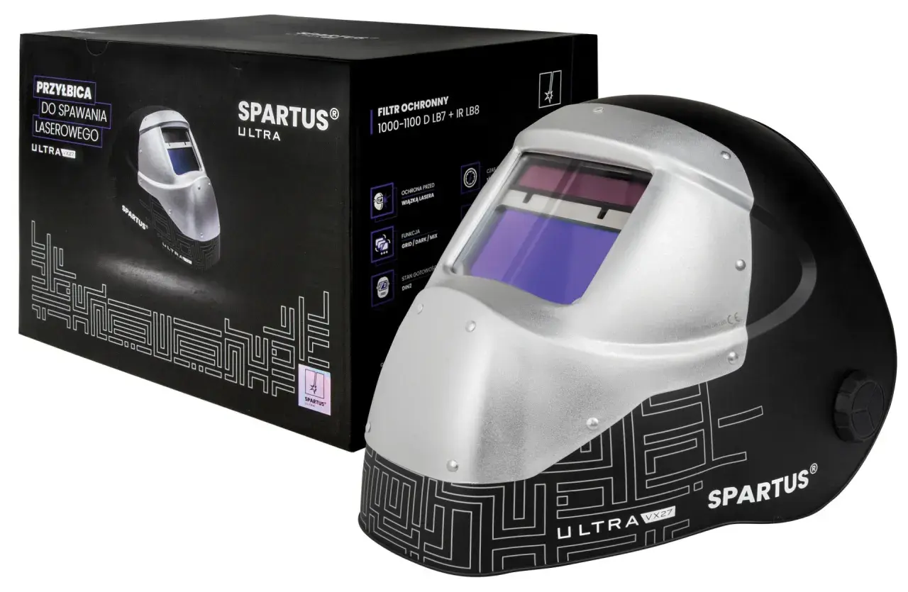 Spawarka laserowa Spartus Ultra VX27 w opakowaniu. Firma Spartus oferuje profesjonalny sprzęt spawalniczy.